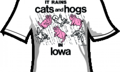 IT RAINS CATS and HOGS in IOWA